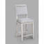 Mobilier de salle à manger en bois massif de 2 po avec revêtement gris clair et gris