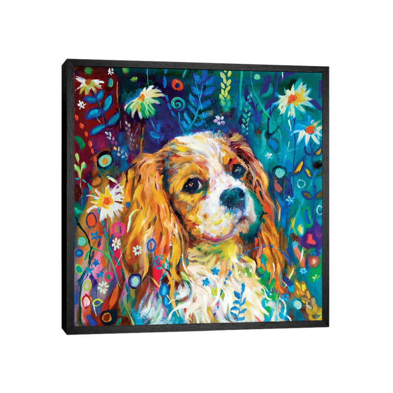 Cavalier 1 Piece Painting on Canvas, 66.04 cm H x 66.04 cm W, Black Framed