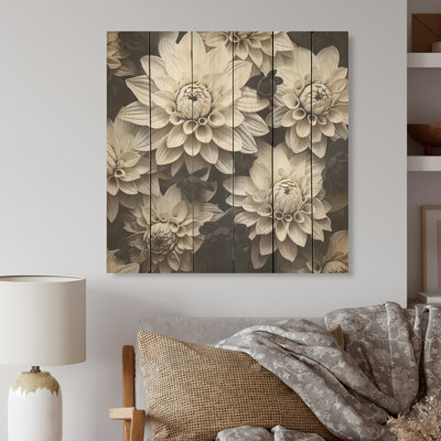 Minimalisme mamans, peinture en noir et blanc, art sur bois de pin naturel