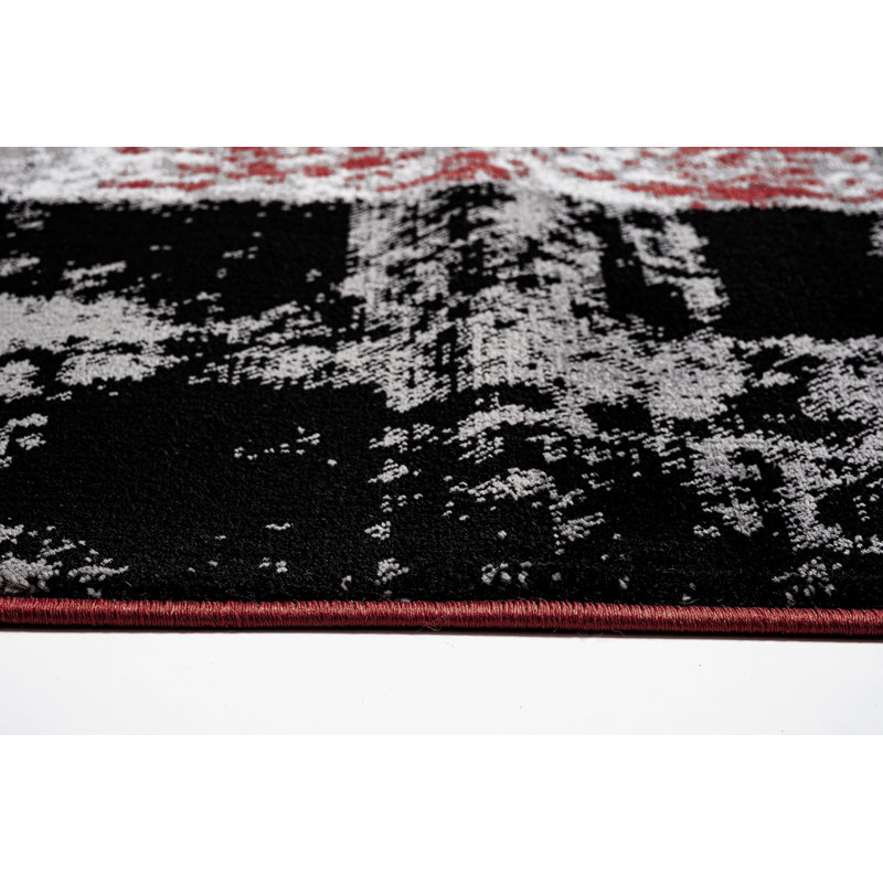 Abstract Area Rug, Terra, Rectangle 200 x 290 cm