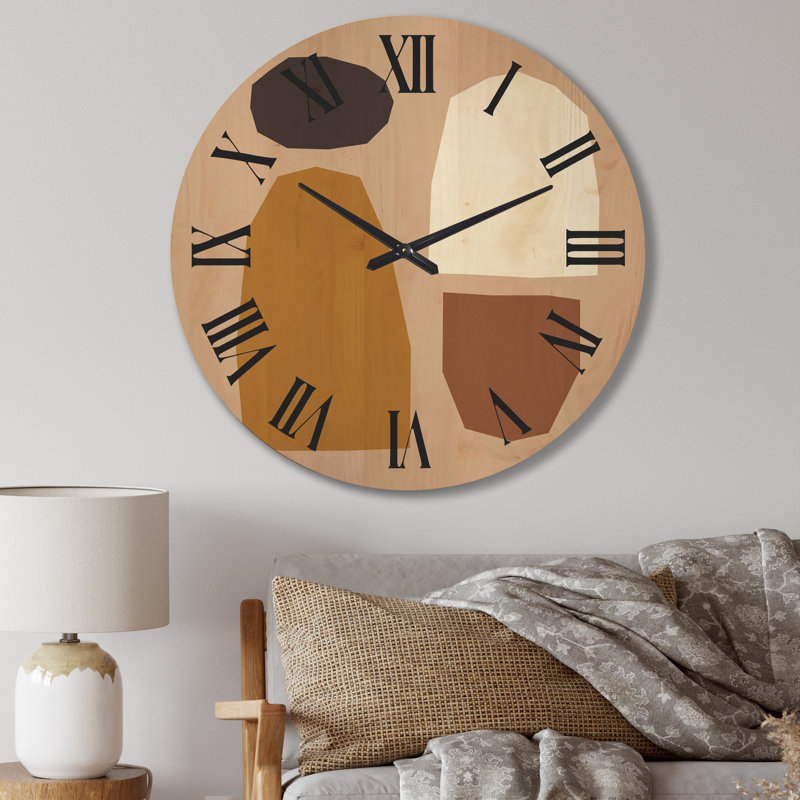 Horloge murale Minimal Elementary Organic and Composition XX XXVII, Grand