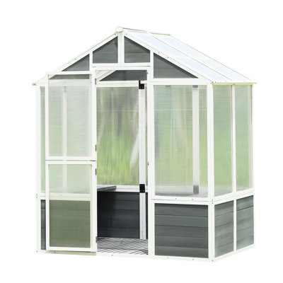 Garden Greenhouse Kit: 76''X48''x86'', Easy To Assemble And Install Polycarbonate For Garden: 76.39''L, Stable Wind Weather