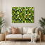 Art mural en métal vert kiwi aux fruits-1144482993
