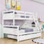 Lit superposé simple en bois avec lit gigogne simple Pueblo Kids-1755623615