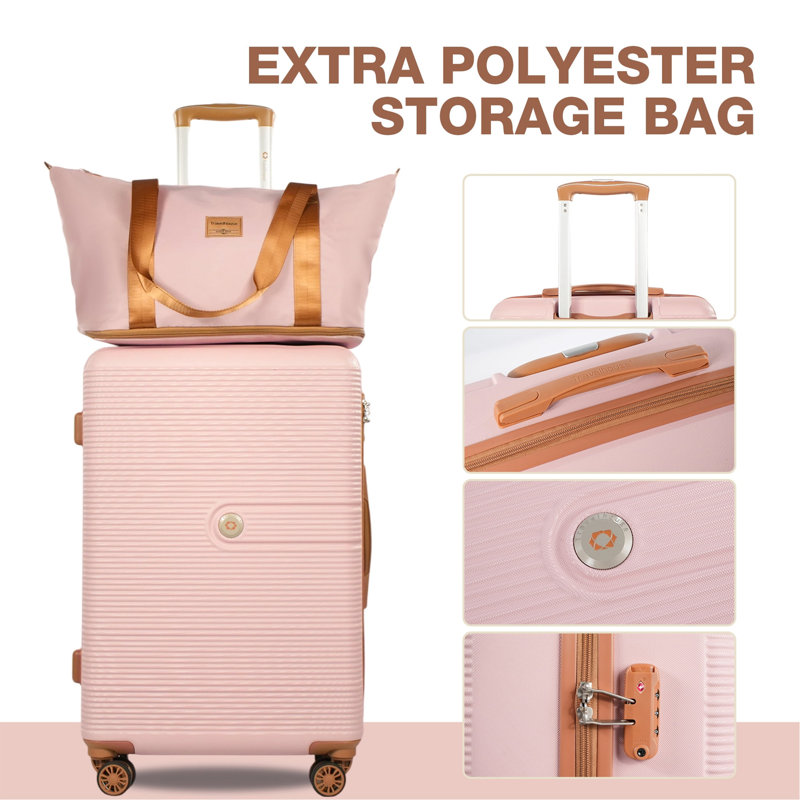 Ensemble de 6 valises rigides Hardshell avec valise rigide à roulettes TSA