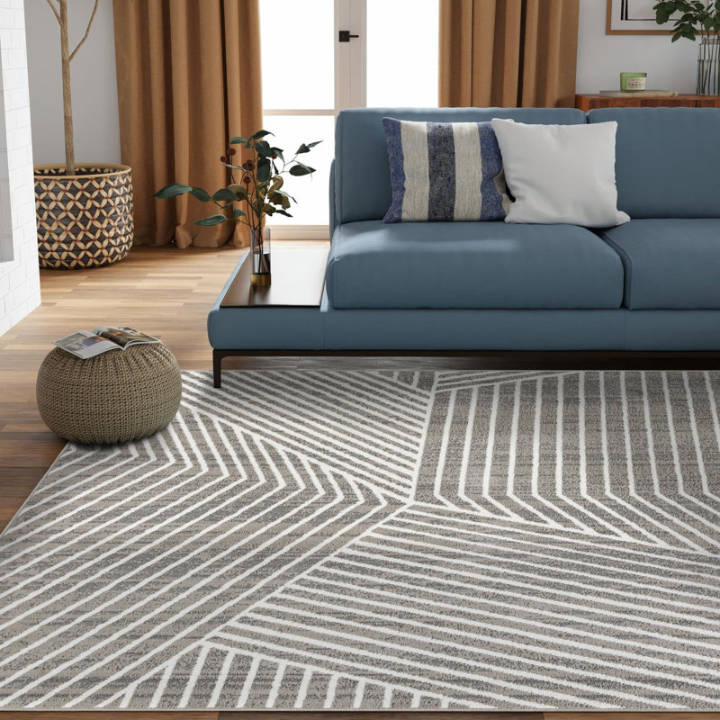Latitude Run® Orkla Nikolis Rug Gray, Square 10'