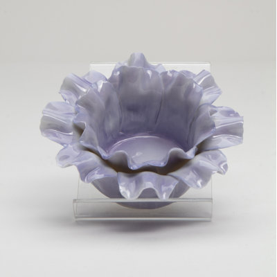 Small Purple Flower Tealight Holder- 4 1/4"D