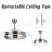 Deljunco 36'' Ceiling Fan with LED Lights