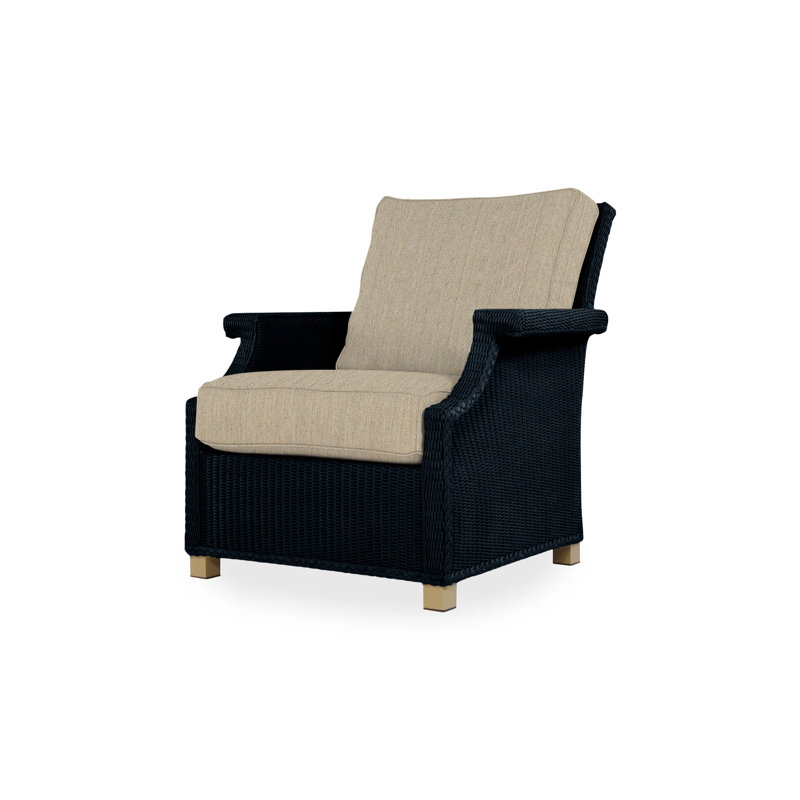 Hamptons Outdoor Lounge Chair, Cottage Pepper, Ebony