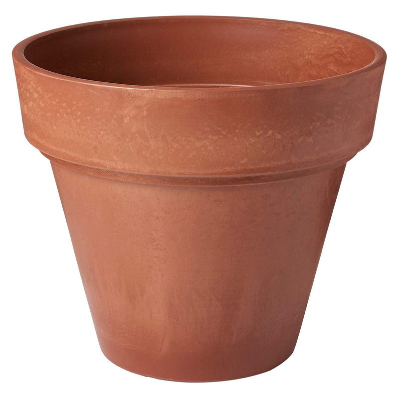 Pot à fleurs en composite Murtagh, H 13,5 po x l 16 po x P 16 po, Terra Cotta