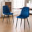 Kavi Minimalist Dining Chairs Faux Leather Upholstered Seating With Cushioned Backrest & Sturdy Metal Legs, Ideal For Home, Kitchen, Dining Room, Bedroom-1455440035