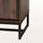 Torian Panel Door 8-Internal Shelf Walnut & Black Storage Cabinet, 52.95" H X 31.15" W X 15.38" D