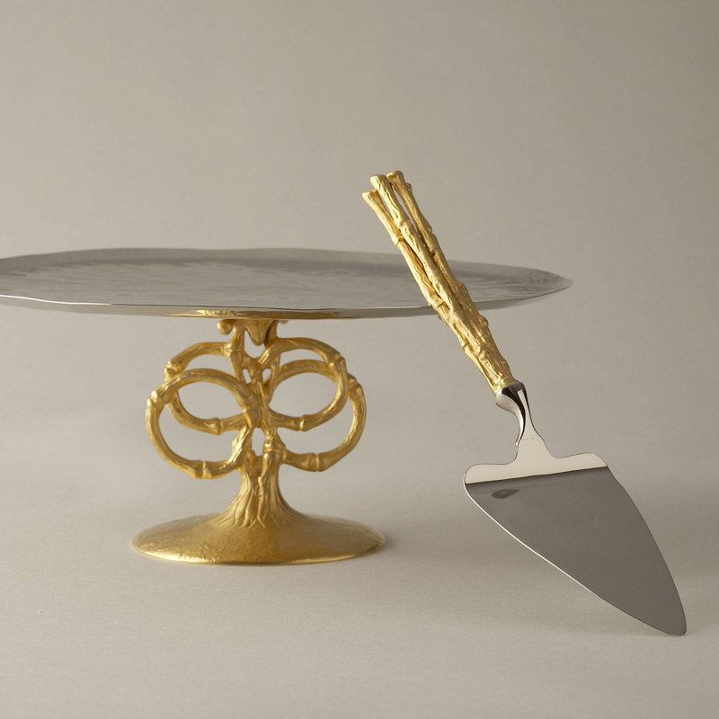 Evoca Gold Plated Cake Stand