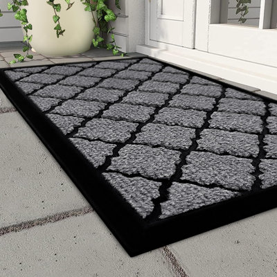 Non-Slip Geometric Doormat