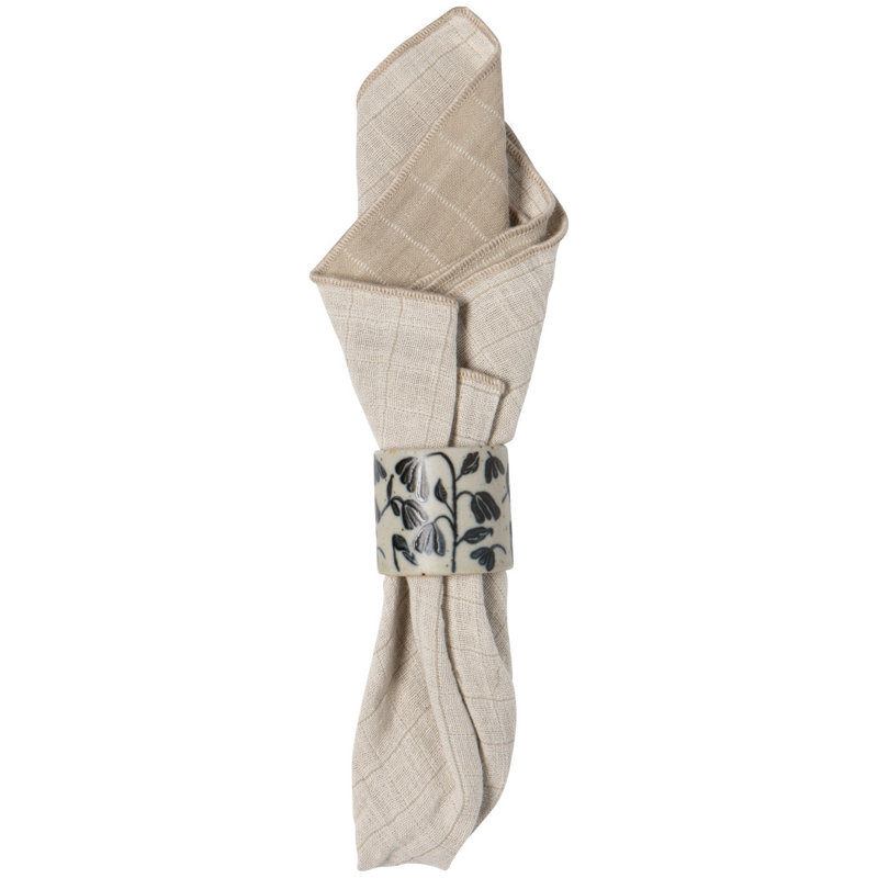 Ensemble de 12 rondelles de serviette Posy Element