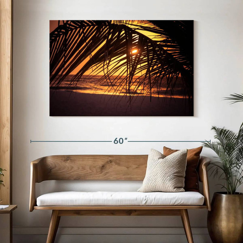 Aruba Palm Gillard Sunset, 32" H x 48" W