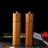 Acacia Wooden Salt & Pepper Grinder Set, Adjustable Coarseness