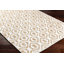 Carowyn géométrique tissé à plat à la main et recyclé P.E.T. Tapis brun clair / blanc-277025128