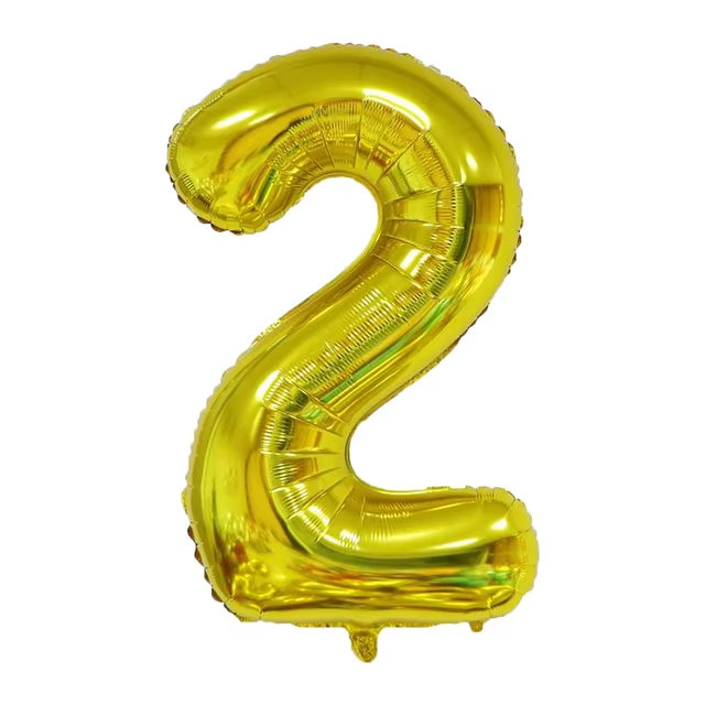 Ballon doré nombre doré F07M1-78-2, Doré