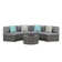 Rasmus 4 - Person Modular Patio Conversation Sets with Cushions