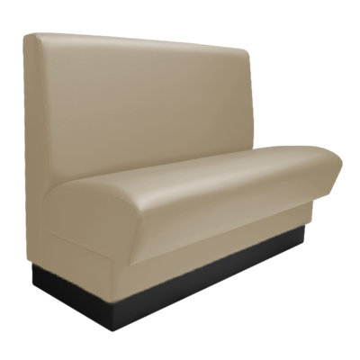 QA Group Olympic Style Single Restaurant Booth Seating - Plain Back Design,
