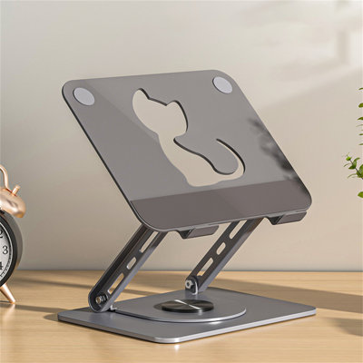 Support portable pliable pour ordinateur portable avec poignée
