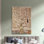 Gustav Klimt a inspiré un art mural abstrait sur toile de coton pour une déclaration de décoration élégante