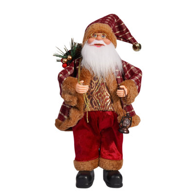 Christmas 12 Inch Cute Santa Claus Doll Standing Posture Santa Claus Doll Window Decoration