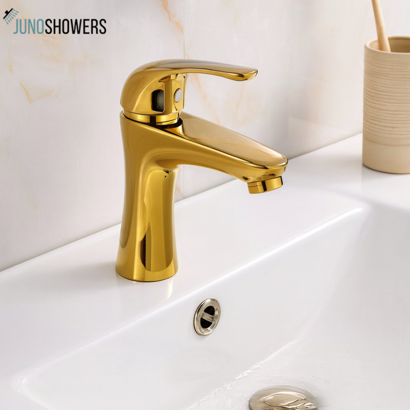 Robinet de lavabo à poignée simple en laiton Juno - Robinet de lavabo de salle de bain élégant