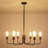 6-Light 29.5'' Dimmable Classic Chandelier Rustic Industrial Hanging Ceiling Fixture-700972970
