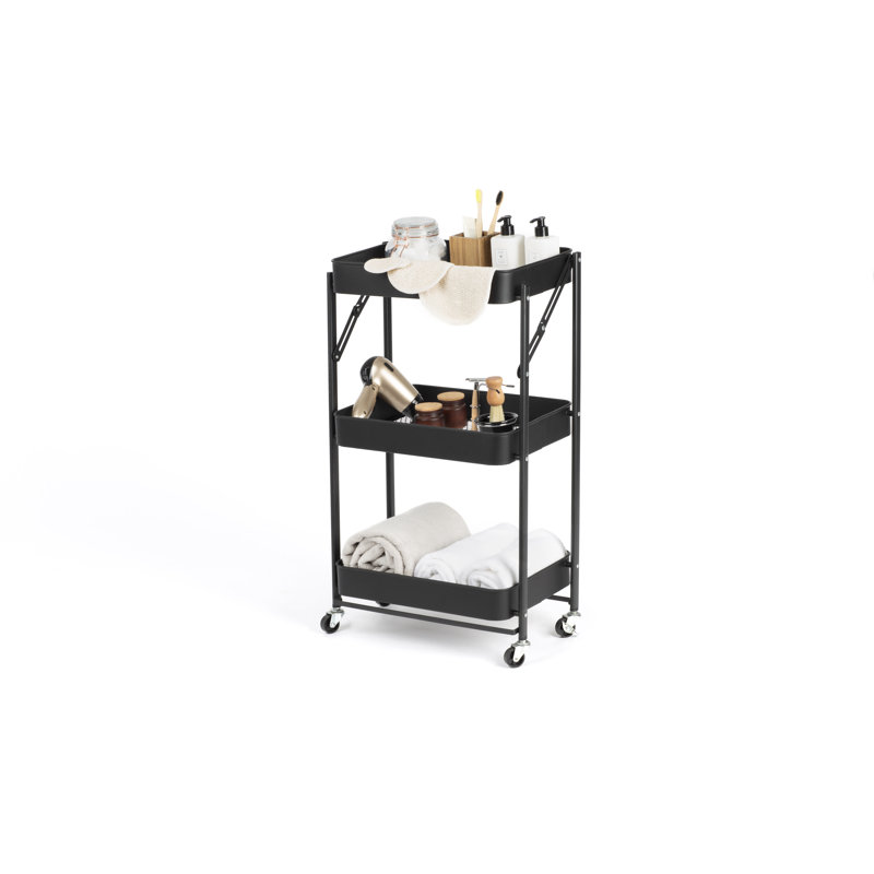 Metal Bar Cart, Black