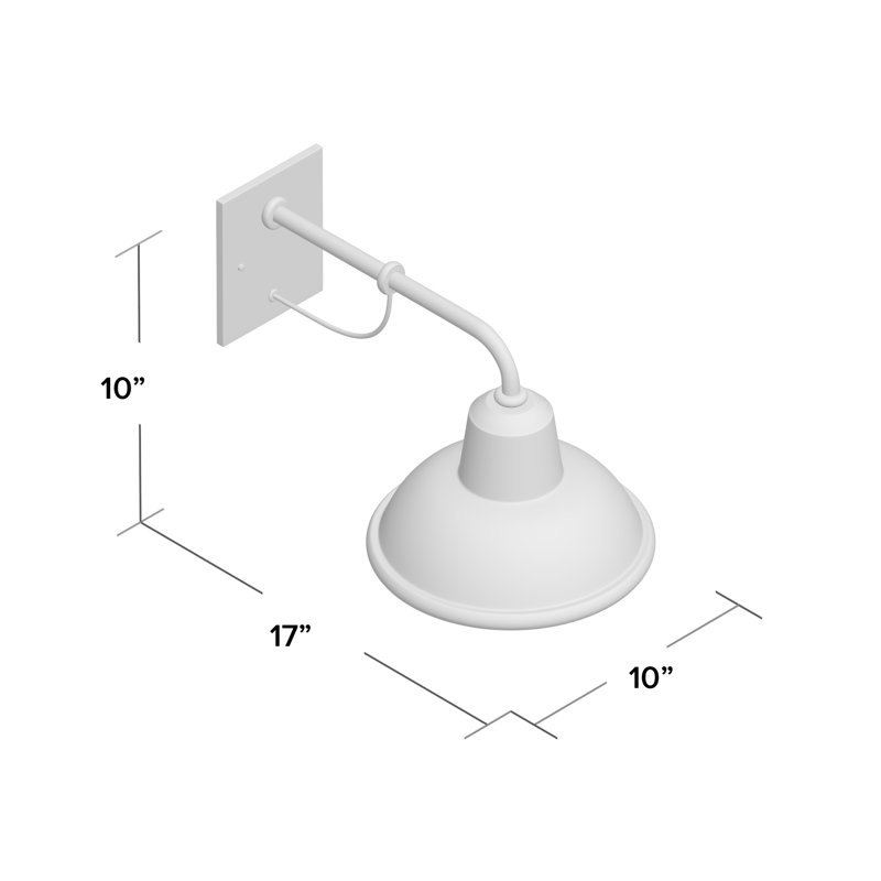 Luminaire de grange d'extérieur à 1 ampoule Eichhorn, Bronze huilé