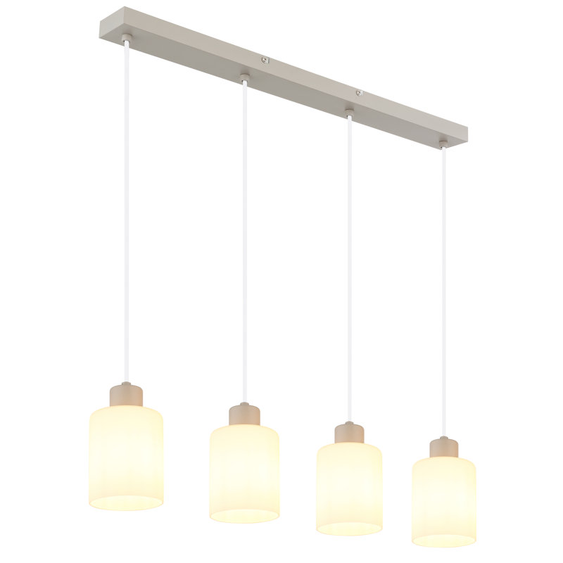 4 - Light Natural Geometric Pendant