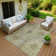 Machine Washable Indoor/Outdoor Leavittsburg ACN2235 Floral Rug