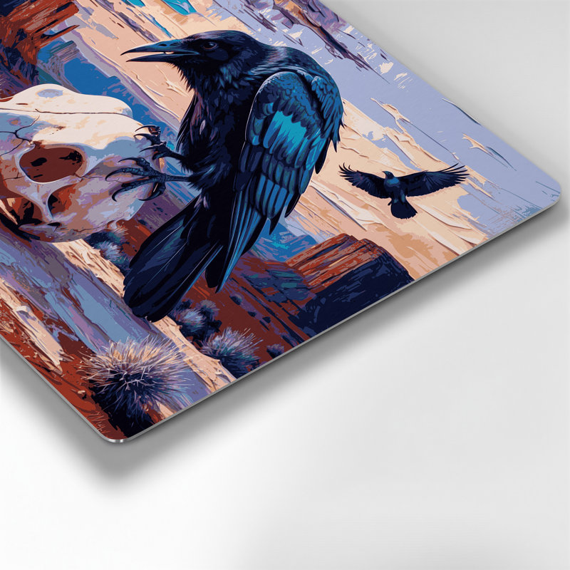 «Southwestern Animals», art mural en métal mauve 45, H 96 po x l 120 po x P 0,05 po