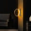 Lampe murale moderne en or avec corps en métal, 11,8 po de diamètre x 19,7 po de profondeur | DEL intégrée 12 W 3 000 K, conception glamour, indice de protection IP20 | Parfait pour l'éclairage de salon, de chambre à coucher et de couloir-106854223