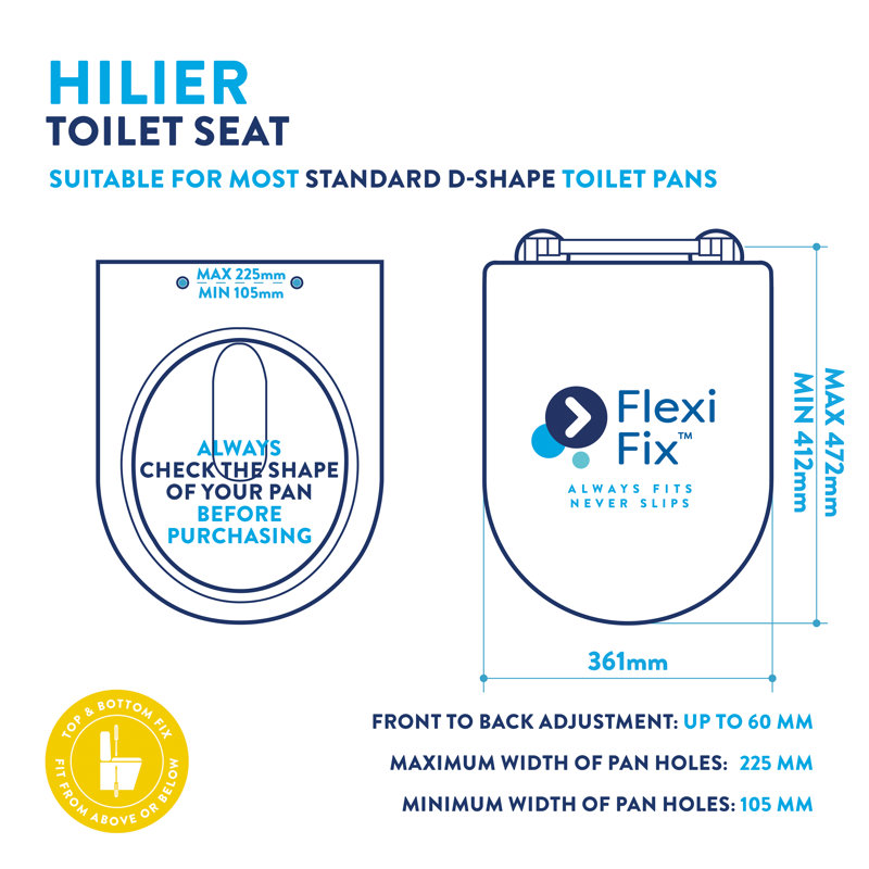 Soft Close Round Family Toilet Seat