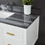 Ensemble de meuble-lavabo de salle de bain simple fixé au mur 49 po Paz