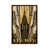 Toile avec cadre en bois brun classique