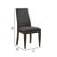 Chaise d'appoint en tissu gris