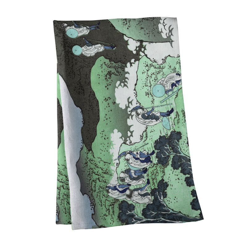 Hague Tea Towel Kitchen Towel, Poly Twill, Green