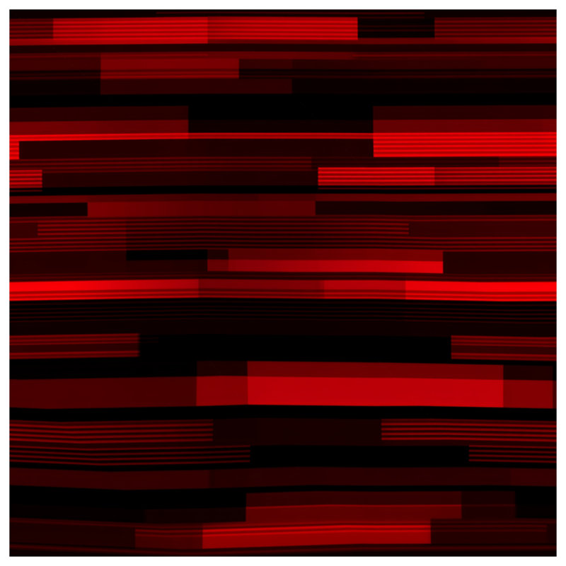 Housse de couette abstraite Red Stripes Bedding, Grand lit