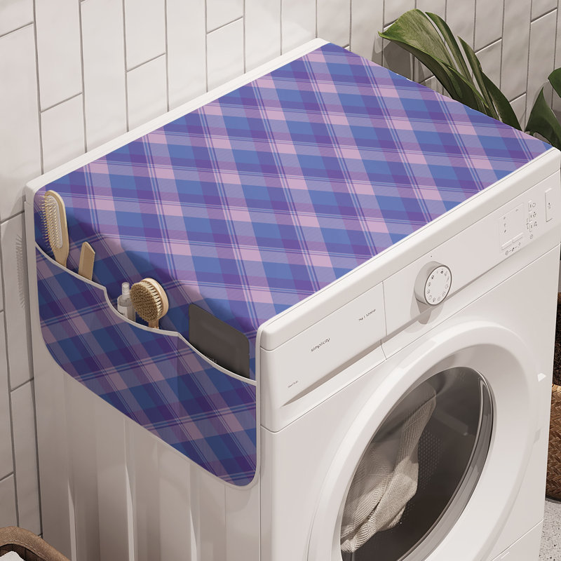 East Urban Home Violet Washing Machine Organizer Pack of 2 47" x 18.5" Ceil Blue Lavender