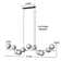 Arqam 11 - Light Dimmable Kitchen Island Linear Chandelier White Bubble Chandelier Sphere Chandelier