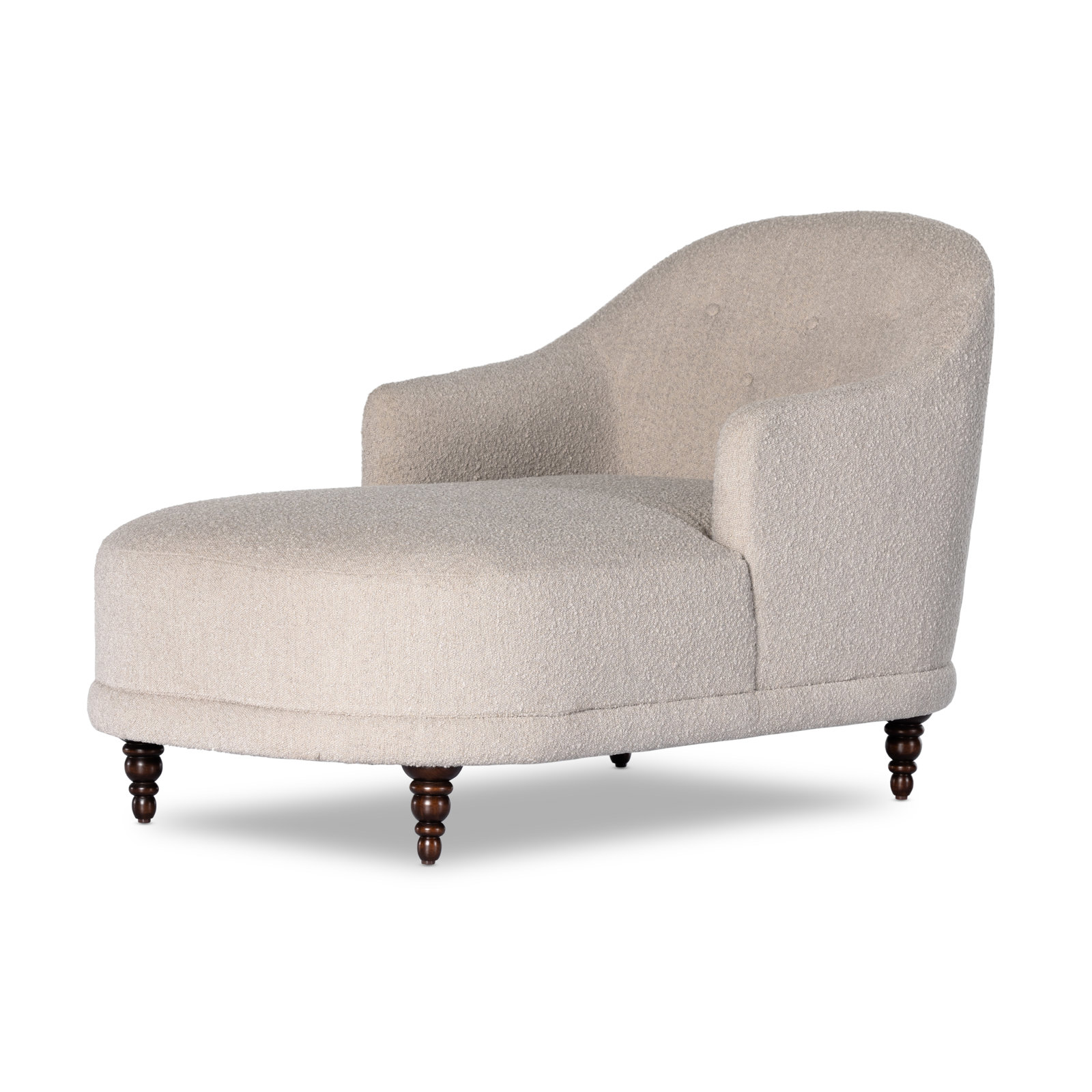Bernay Upholstered Chaise Lounge, Knoll Sand 95% Polyester/5% Acrylic