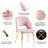 Open Back Dining Chairs, Velvet, Golden Leg-948641797
