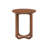 Ealyn Solid Wood Round End Table with Cross Legs-1601135808