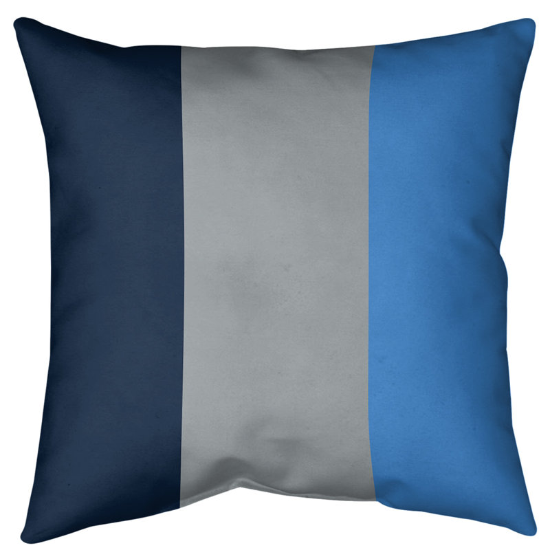 Coussin décoratif d'intérieur/d'extérieur, 16 po x 1 po, Gris