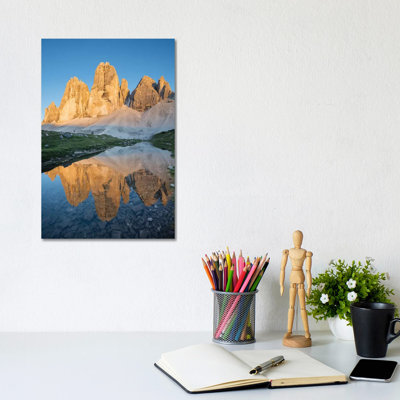 Tre Cime Reflection II by Gareth McCormack - Wrapped Canvas Print