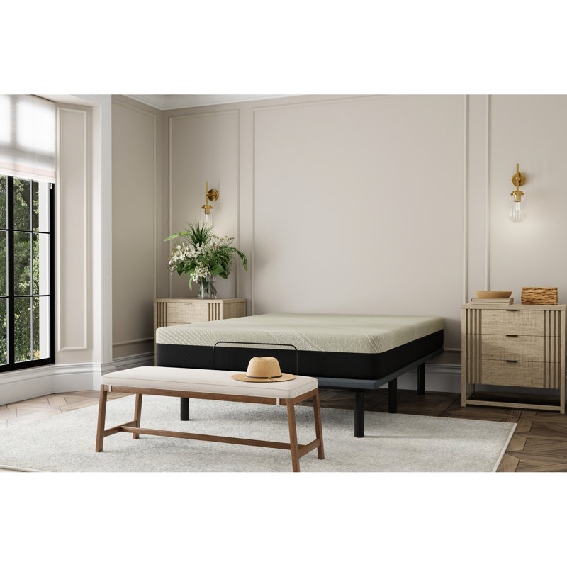 Matelas 10 po très grand confort et gel avec design respirant, refroidissement et faible transfert de mouvement pour soulager le transfert de la douleur, caractéristiques, housse de luxe amovible